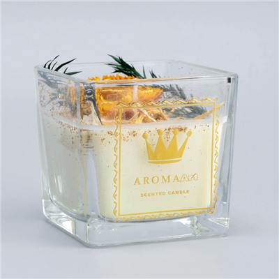 Свеча ароматическая Aroma Art, страстная самба, квадратная, 8×10.5 см