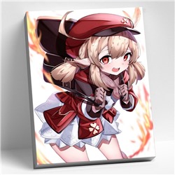 Картина по номерам 30×40 см «Геншин» «Кли» 23 цвета