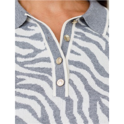 Джемпер жаккардовой вязки с кашемиром