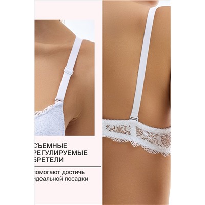 Бюстгальтер 20110311 кружевной со стразой НАТАЛИ, 1133000