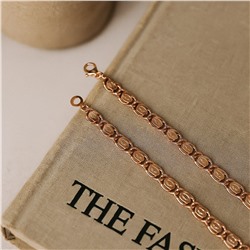 Цепь на шею ювелирная бижутерия коллекция "Дубай" покрытие позолота, арт.007.125