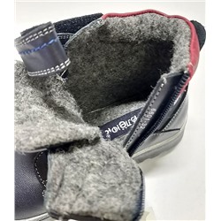 6601-1 син Ботинки зима для мальчиков (27-32)/12