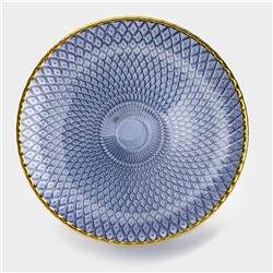 Тарелка стеклянная «Латифа», d=27.5 см, цвет фиолетовый