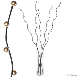 Сухоцвет набор 5 штук 150 см шарики 2 см ЗОЛОТО / D88-10 /уп 120/