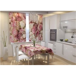 шторы для кухни без тюля 3*1,7 м