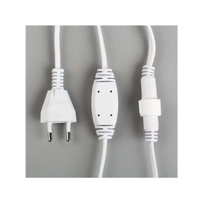 Гирлянда «Занавес» 2×3 м, IP44, УМС, белая нить, 760 LED, свечение белое, 220 В