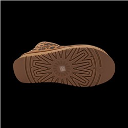 Угги из натуральной кожи UN002-10 коричневые