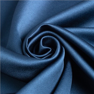 Штора блэкаут портьерная «Этель», 270×300 см, тёмно-синяя