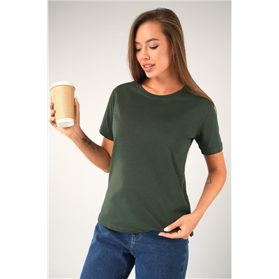 Женская базовая хлопковая футболка Happyfox