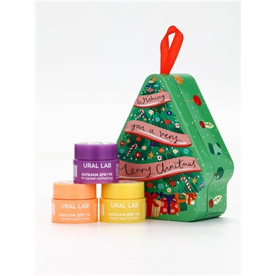 Бальзам для губ, набор 3 шт., URAL LAB
