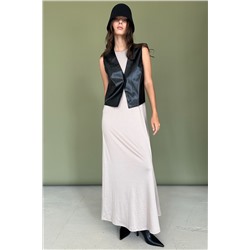 Жилетка эко-кожа  ECO039/03/Черный