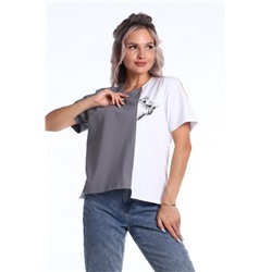 Футболка женская ФЖ066 (Серый)