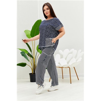 Костюм 9206 (Полоса горошек)