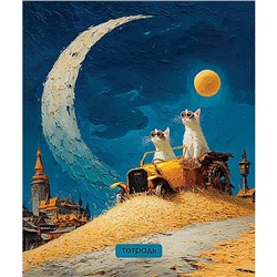 Тетрадь  40л клетка "Прикольные коты" С6046-37 КТС-ПРО