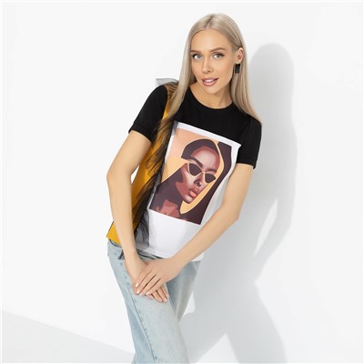 Футболка с объемным декором, Уверенно моя