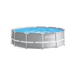 Бассейн каркасный INTEX Prism Frame 26716NP, 366×99 см, фильтр-насос, лестница, круглый