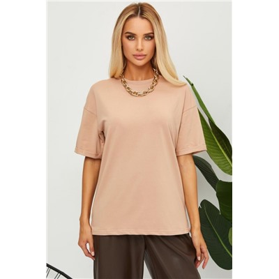 Футболка оверсайз женская ГБ4000-ФЖ (Бежевый)