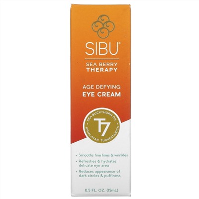 Sibu Beauty, Омолаживающий антивозрастной крем для глаз с облепихой, 5 жидких унций (15 мл)