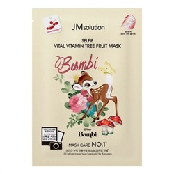 JMsolution Маска тканевая с экстрактом облепихи / Disney Collection SELFIE VITAL Vitamin Tree Fruit Mask, 30 мл 22390
