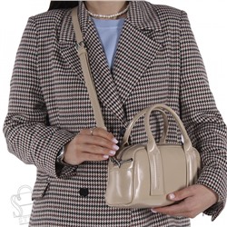 Сумка женская кожаная 7241PE apricot Polina&Eiterou