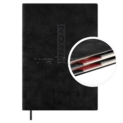 Ежедневник датированный 2026 Escalada, #Думай как миллиардер, А5, 176 л., Тиволи глосс черный