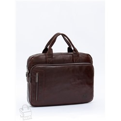 Портфель мужской кожаный 0991Z coffee Zinimsk в Новосибирске
