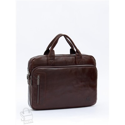 Портфель мужской кожаный 0991Z coffee Zinimsk в Новосибирске