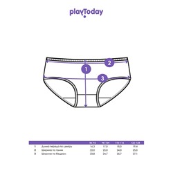 Трусы трикотажные для девочек, 3 шт в комплекте