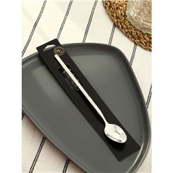 Ложка барная из нержавеющей стали Magistro «Олин», длина 21 см, серебристая