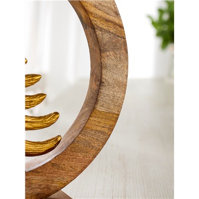 Сувенир интерьерный в деревянном кольце «Ель», 30×8×33 см