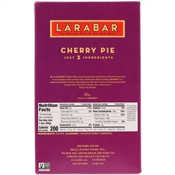 Larabar, The Original Fruit & Nut Food Bar, Cherry Pie, 16 Bars, 1.7 oz (48 g) Each
