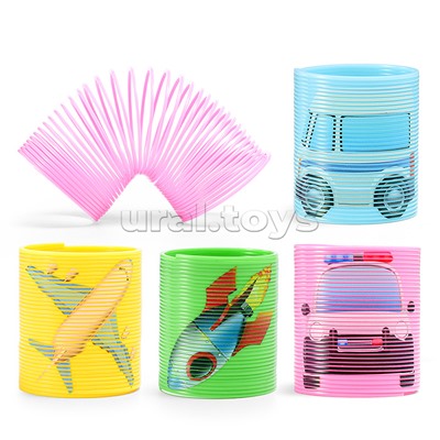 Игрушка-пружинка "Транспорт" в пакете