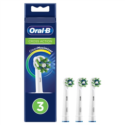 Насадки для электрических зубных щеток ORAL-B Cross Action (3 шт)