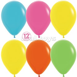 Шар (12''/30 см) Ассорти Тропическое, пастель, 50 шт.