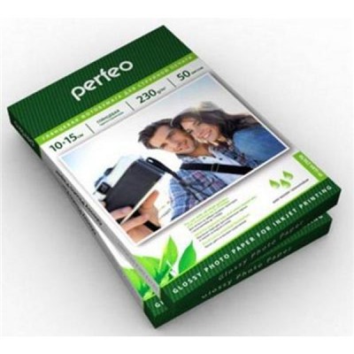 Фотобумага 10х15 50л 230г глянцевая PF-GLR4-230/50 (637210) Perfeo