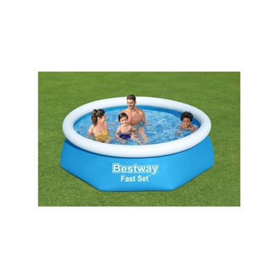УЦЕНКА Бассейн надувной Bestway Fast Set 57448/57494, 244×61 см, круглый