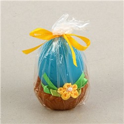 Свеча декоративная «Яйцо в корзинке», МИКС