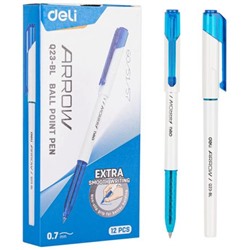 Ручка шариковая 0.7 мм Arrow EQ23-BL синяя (1485596) Deli