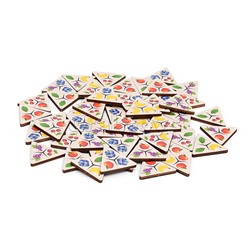 Игра "Фруктовое тримино" (треугольное домино)