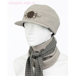 Аюна стразы Комплект флис (бейсболка+бактус) (57-59)