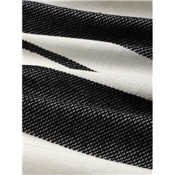 Плед с кисточками «Этель. Крупная полоса», 130×160 см, хлопок 100%