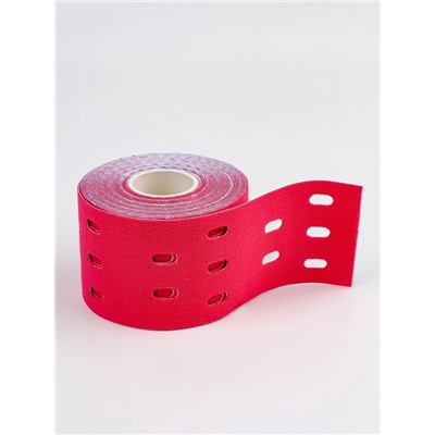 Кинезио - тейп, с перфорацией, 5 см × 5 м, розовый