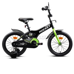 Велосипед 16" Rocket Phoenix, цвет черно/зеленый