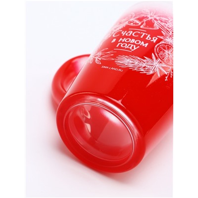 Кружка новогодняя стеклянная «Счастья в Новом году», 300 мл