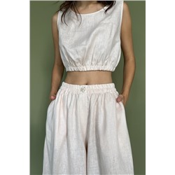 Костюм лён  SET031/02/Крем-брюле