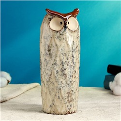 Декоративное кашпо - ваза «Сова Мила», 750 мл, 23×9×9 см, керамическое