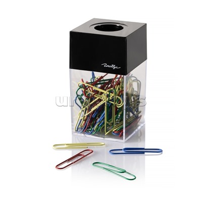 Диспенсер магнитный с цветными скрепками 50 мм 70 шт.