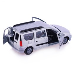 Машина металл Lada Largus 12 см, (двери, багаж., сереб.,) инерц., в коробке
