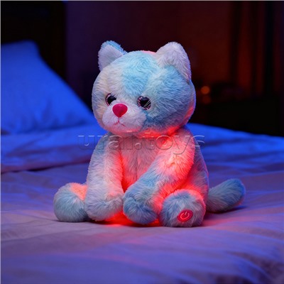 Мягкая игрушка "Кот" светится в темноте 25 см.