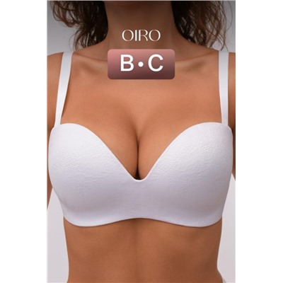 Бюстгальтер балконет OIRO без косточек Snowdrop 1317006 (Белый)